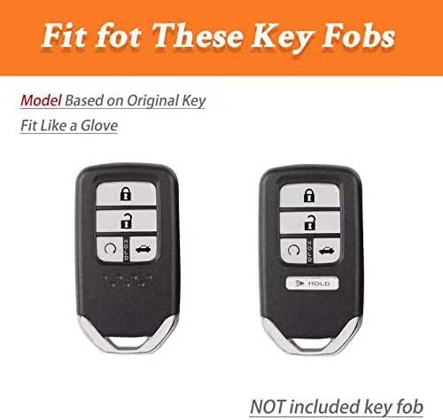 Sam's Accessories for Honda Key Fob Cover - Key Fob Case Shell Cover Holder with Keychain for Honda Accord Civic CRV Pilot Odyssey