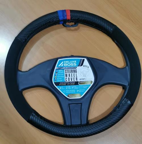 Sam's Accessories M3 carbon and elcantara steering wheel cover black