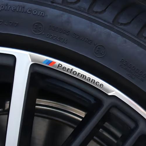 Sam's Accessories Rim Sticker Wheel Stickers Wheel hub Metal Decoration is Suitable for 1 2 3 4 5 6 7 Series X1 X2 X3 X4 X5 X6