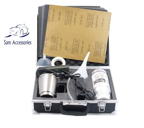 Sam's Accessories Car Headlight Preparation Set, Headlight Lens Recovery Oxidation Yellow Scratch Vage Restore Polishing Cleaning Tools polish kit