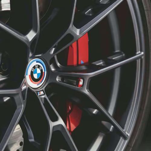 Sam's Accessories 4pcs OEM BMW Wheel Center Cap Set - 50 Year M  - 65mm or 56 mm