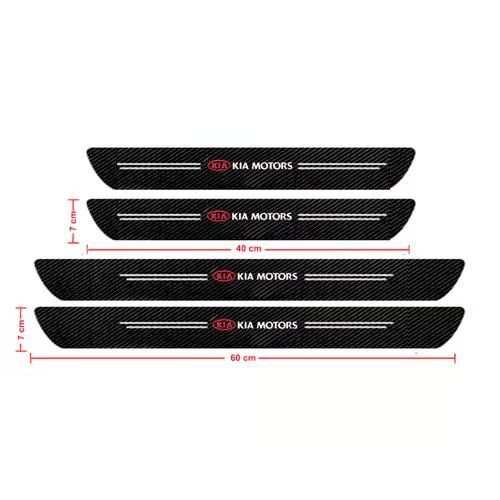 Sam's Accessories 4pcs Carbon CAR DOOR SILL PROTECTOR