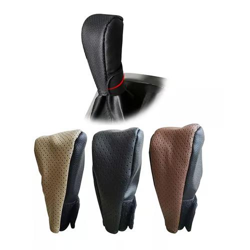Sam's Accessories Gear Shift Knob Car Gear Shift Knob Cover Black Auto Parts Car Stall Anti-slip Leather Case Driving Control Cover Shift Knob