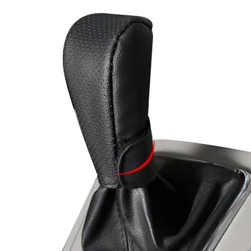 Sam's Accessories Gear Shift Knob Car Gear Shift Knob Cover Black Auto Parts Car Stall Anti-slip Leather Case Driving Control Cover Shift Knob