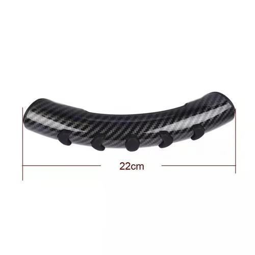 Sam's Accessories 2pc Carbon Fiber Universal Car Steering Wheel Booster Cover Non-Slip Accessories