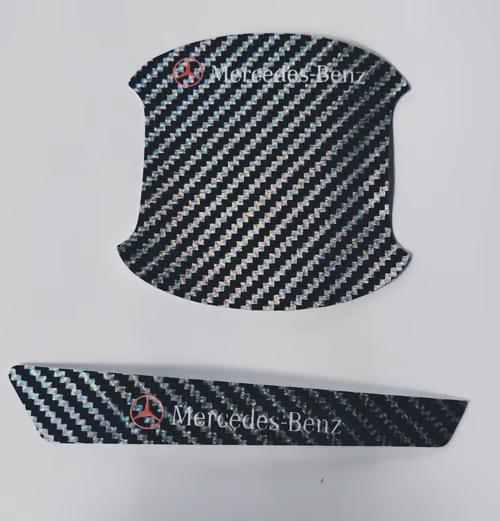 Sam's Accessories Colorfulmillion  Door Handle Cup Protection Stickers Door Luminous car Luminous Anti-Scratch Protective Film self-Adhesive Door Side Baking Paint Scratch Protective Film