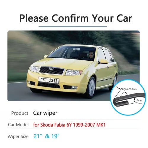 Sam's Accessories Skoda Fabia front wiper blades
