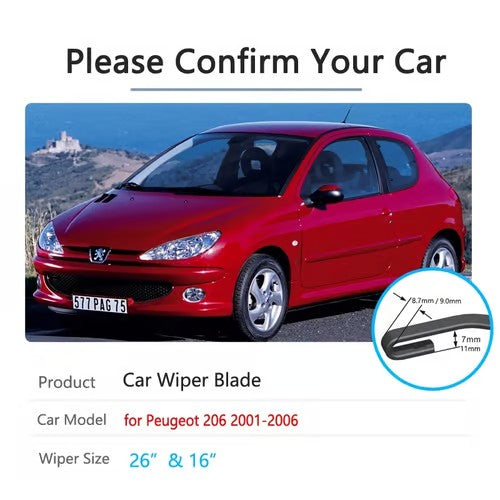 Sam's Accessories P206 front wiper blades