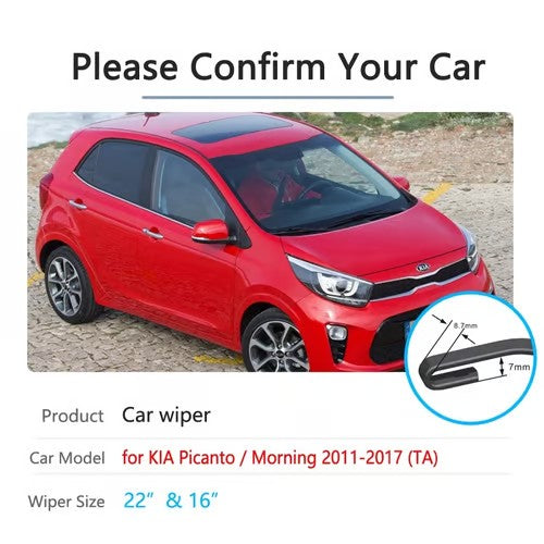 Sam's Accessories Kia Picanto front wiper blades