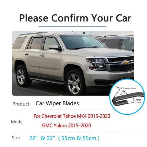 Sam's Accessories Chevrolet Tahoe front wiper blades