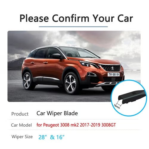 Sam's Accessories Peugeot 3008 front wiper blades