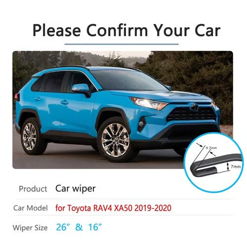 Sam's Accessories Toyota Rav4 front wiper blades 2018-2020