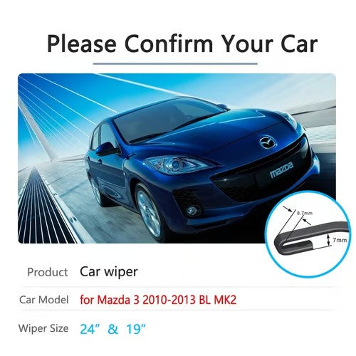 Sam's Accessories Mazda 3 front wiper blades