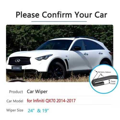 Sam's Accessories Infiniti QX70 front wiper blades