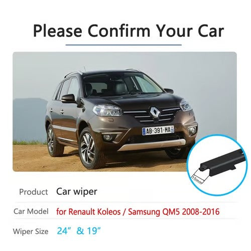Sam's Accessories Renault koleos wiper blades