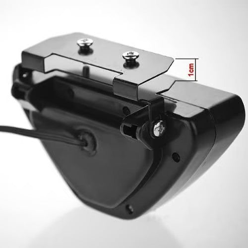Sam's Accessories  High Power Custom F1 Style 12 LED 3/8" 1cm Clamp Flash Mount Strobe 3rd Third Blinking Triangle Tail Lamp Brake Stop Light Red Lens for Car SUV Truck