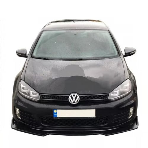 Sam's Accessories 4pcs Car Universal Black Front Bumper Spoiler Lip Chin Up Body Kit Splitter
