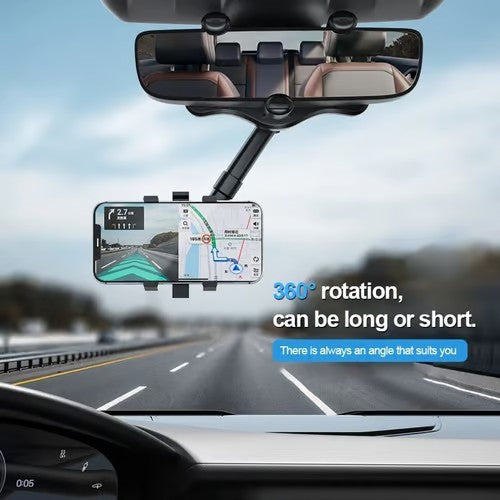 Sam's Accessories Car Rearview Mirror Mount Phone Holder Stand For Car Rearview Mirror Mount Car Holder For Dash Cam GPS Smartphone Stand