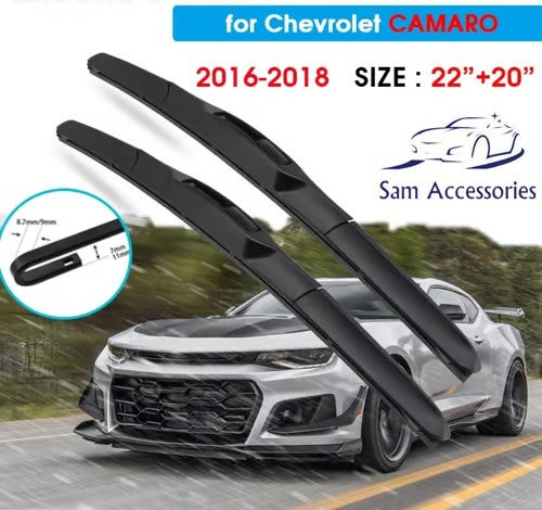 Sam's Accessories Chevrolet Camaro wiper blades 22-20"