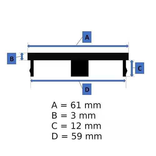 Sam's Accessories Black center cap with chrome H mark. Compatible with most Honda wheels with 2 3/4 inch/70mm center caps