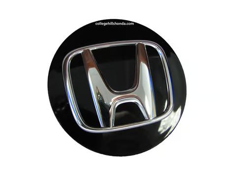 Sam's Accessories Black center cap with chrome H mark. Compatible with most Honda wheels with 2 3/4 inch/70mm center caps