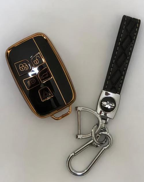 Sam's Accessories Key fob cover with Keychain for Land Rover | Range Rover, Freelander, Evoque, Discovery key fob case | land rover accessories