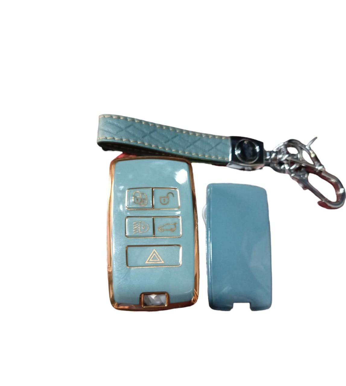 Sam's Accessories Key fob cover for Land Rover | Range Rover, Freelander, Evoque, Discovery key fob case with Keychain | land rover accessories