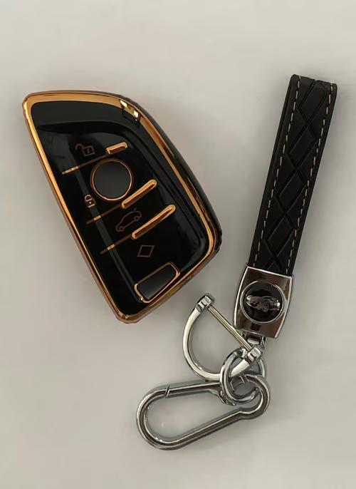 Sam's Accessories for BMW Key fob Cover, Key Fob Case for BMW 2 5 6 7 Series X1 X2 X3 X5 X6 Premium Soft TPU Full Protection, with Keychain
