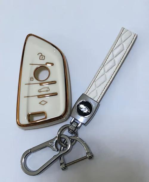 Sam's Accessories for BMW Key fob Cover, Key Fob Case for BMW 2 5 6 7 Series X1 X2 X3 X5 X6 Premium Soft TPU Full Protection, with Keychain