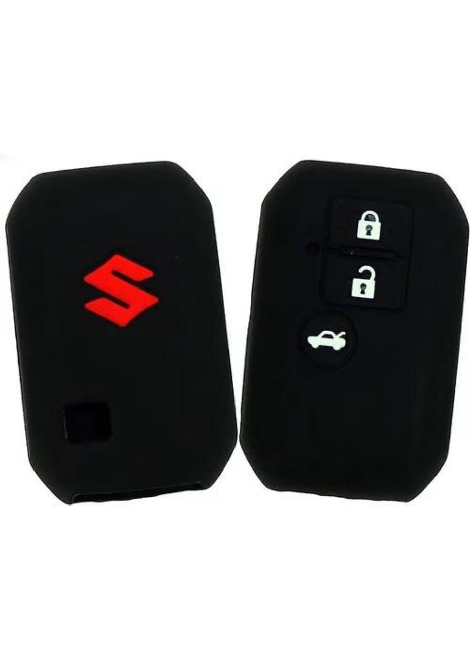 Sam's Accessories Electrospace Silicon Key Cover for Maruti Suzuki Dzire Swift Ertiga (Push Start Button) black