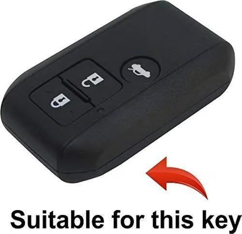 Sam's Accessories Electrospace Silicon Key Cover for Maruti Suzuki Dzire Swift Ertiga (Push Start Button) black