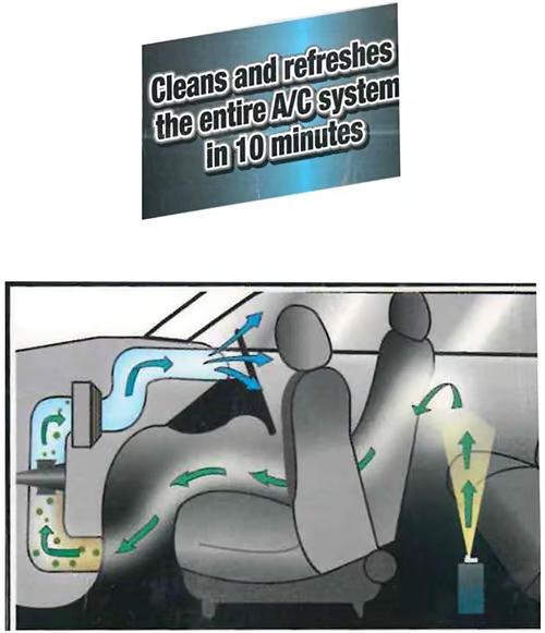 Sam's Accessories A/C Pro Auto Air-Con Cleaner, Cleans Refreshes and Disinfects Air Con System,Fresh Scent, 150 ml