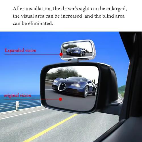 Sam's Accessories 1pcs Blind Spot Mirrors For Car Adjustable Auto Auxiliary Universal Wide Angle Side Mirror Auxiliary Rear View Mirror Dropshipping