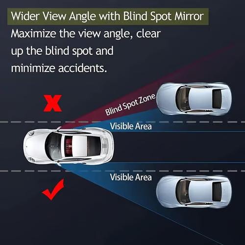 Sam's Accessories 1pcs Blind Spot Mirrors For Car Adjustable Auto Auxiliary Universal Wide Angle Side Mirror Auxiliary Rear View Mirror Dropshipping