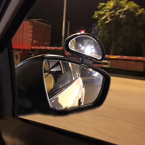 Sam's Accessories 1pc Clip On Rear View Convex Car Parking Wide Angle Auxiliary Blind Spot Mirror