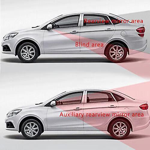 Sam's Accessories 1pc Clip On Rear View Convex Car Parking Wide Angle Auxiliary Blind Spot Mirror