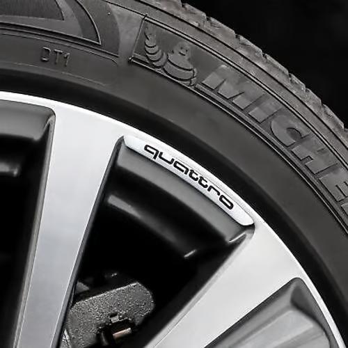 Sam's Accessories 4pcs Wheel Rims Stickers for Audi