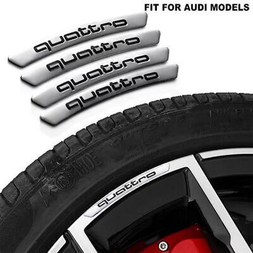 Sam's Accessories 4pcs Wheel Rims Stickers for Audi