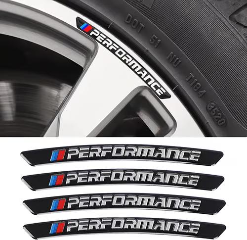 Sam's Accessories Rim Sticker Wheel Stickers Wheel hub Metal Decoration is Suitable for 1 2 3 4 5 6 7 Series X1 X2 X3 X4 X5 X6
