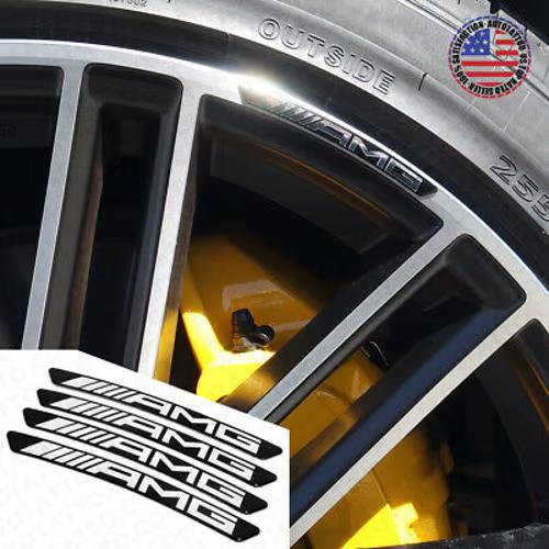 Sam's Accessories 4x Mercedes AMG Edition Sport Wheels Badge 3D Sticker Logo Emblem Decoration