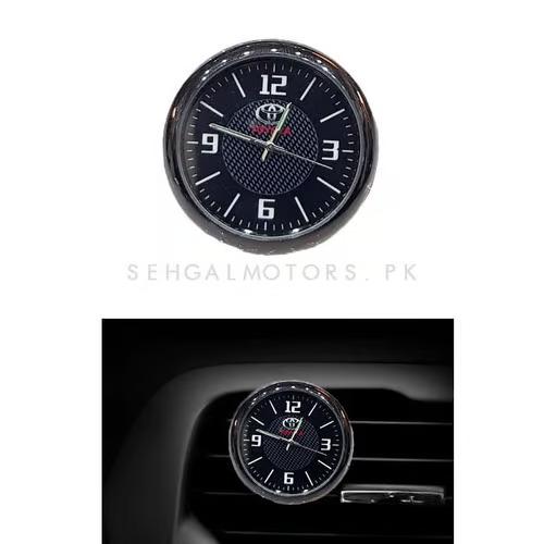 Sam's Accessories 3D Laxury Metal  Analog Clock Watch for Cars black