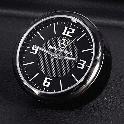 Sam's Accessories 3D Laxury Metal  Analog Clock Watch for Cars black