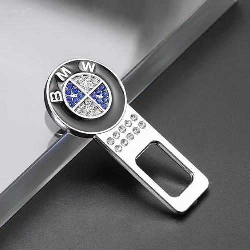 Sam's Accessories 2pcs Seat belt clip sound Stopper with strass