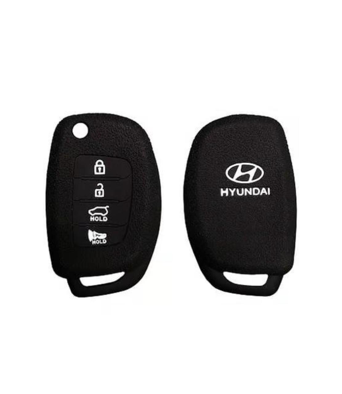 Sam's Accessories Silicone Car Key Cover Compatible for HYUNDAI VERNA 4 Button – Flip Key