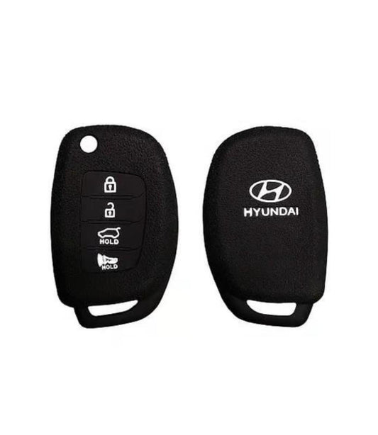 Sam's Accessories Silicone Car Key Cover Compatible for HYUNDAI VERNA 4 Button – Flip Key