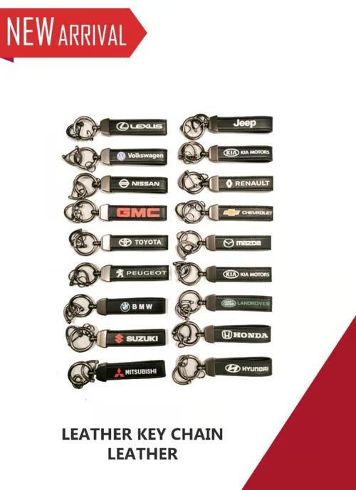 Sam's Accessories Leather keychains with car names