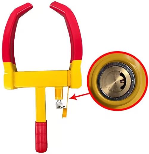 Sam's Accessories Parking Clamp Blocking Wheels Car Lock Thicker Tyres Lock Anti-Theft Wheel Clamp Caravan