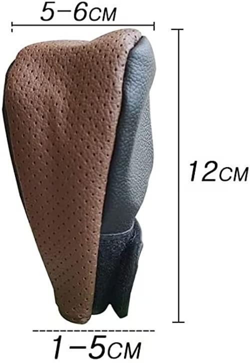 Sam's Accessories Gear Shift Knob Car Gear Shift Knob Cover Black Auto Parts Car Stall Anti-slip Leather Case Driving Control Cover Shift Knob