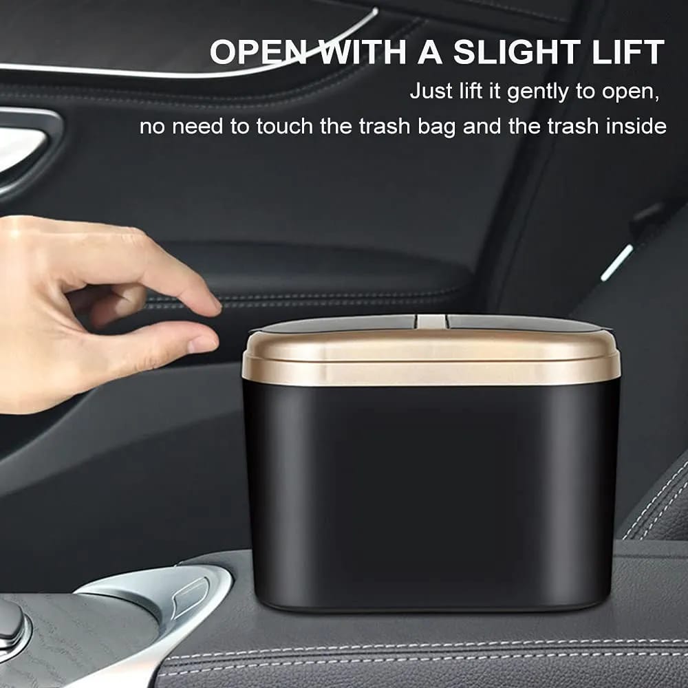 Sam's Accessories Auto Car Trash Bin Garbage Vehicle Dust Case Pressing Hanging Storage Mini Box