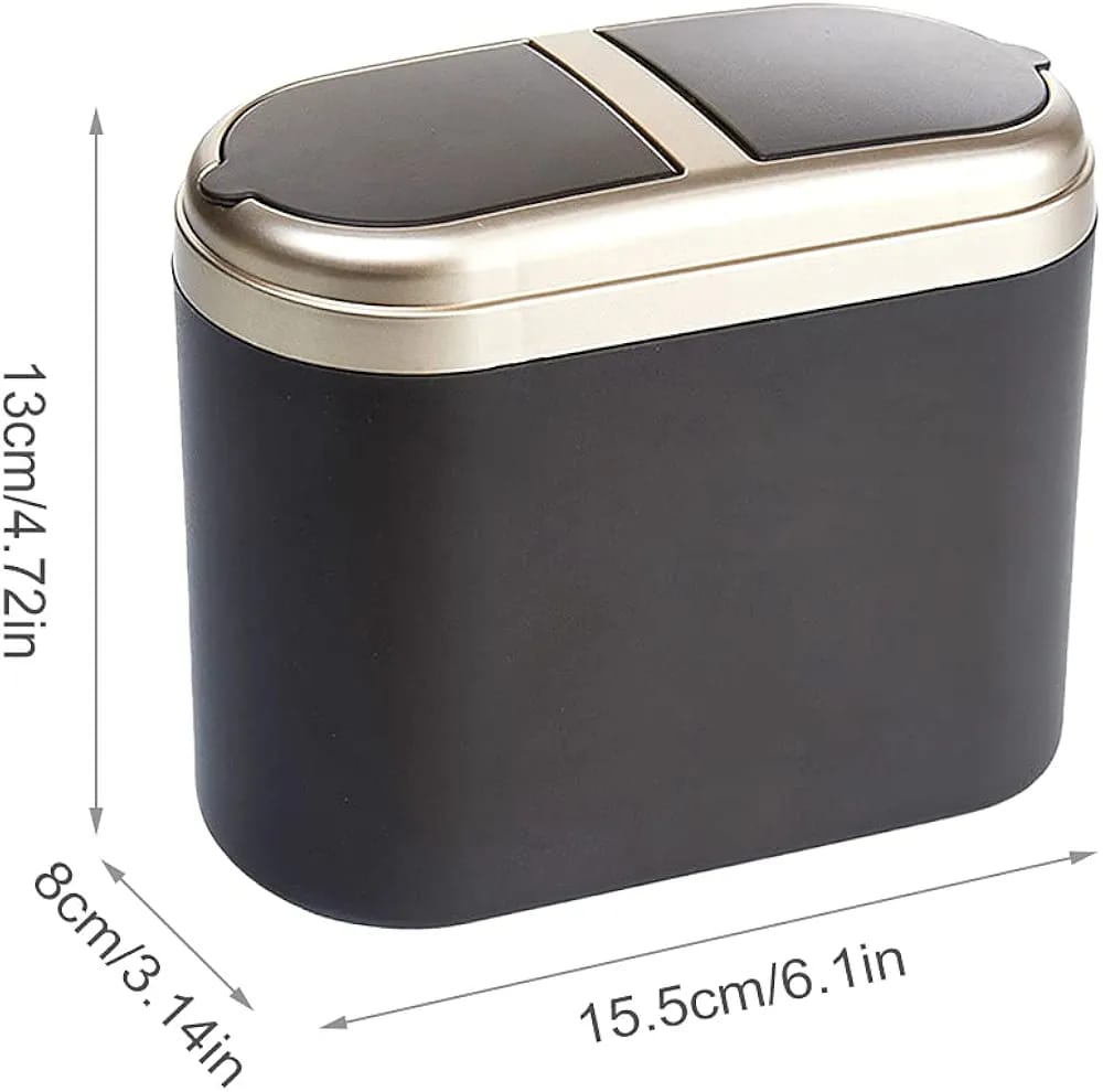 Sam's Accessories Auto Car Trash Bin Garbage Vehicle Dust Case Pressing Hanging Storage Mini Box